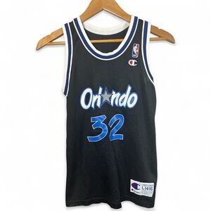 Vintage Champion Orlando 32 Shaquille O’Neal Black Athletic Jersey